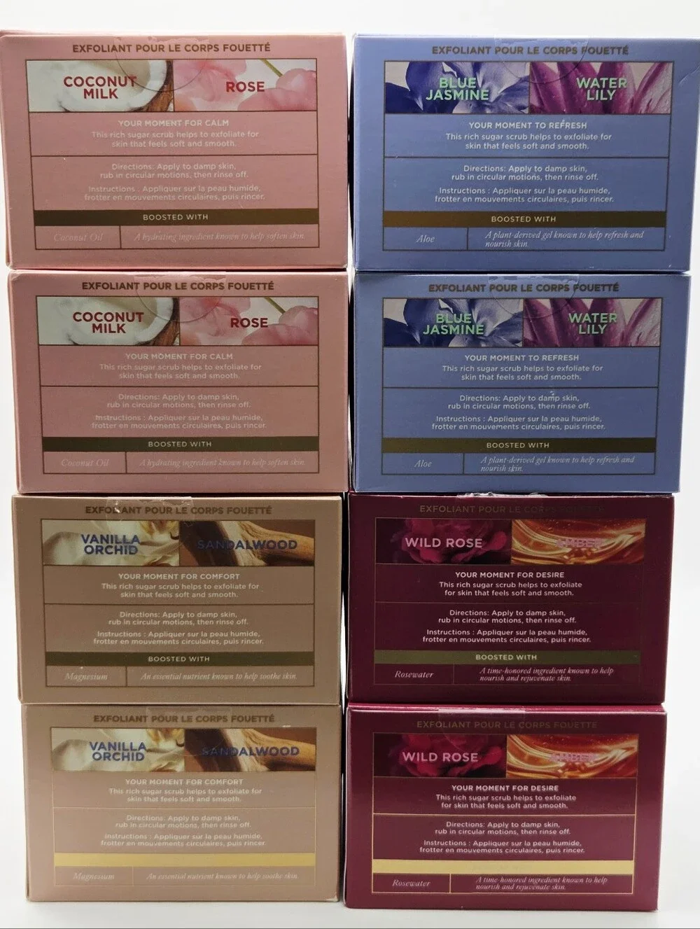 Victoria's Secret Whipped Body Scrubs BOXED Bundle New! 8PC
